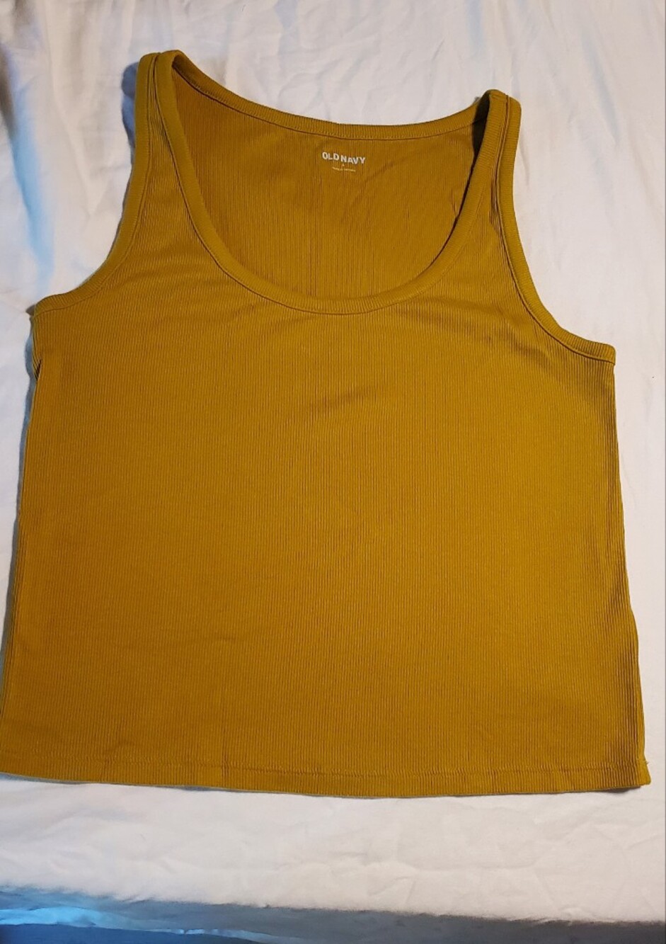 Mustard Crop Tank